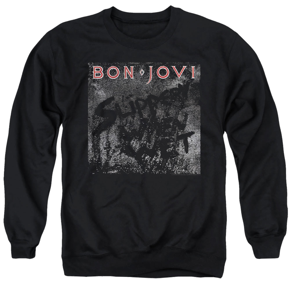 Bon Jovi Slippery Cover - Men's Crewneck Sweatshirt T-Shirts, Hoodie | CiraTrend.com