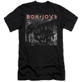 Bon Jovi Slippery Cover - Men's Premium Slim Fit T-Shirt Hoodie, Sweatshirt | CiraTrend.com