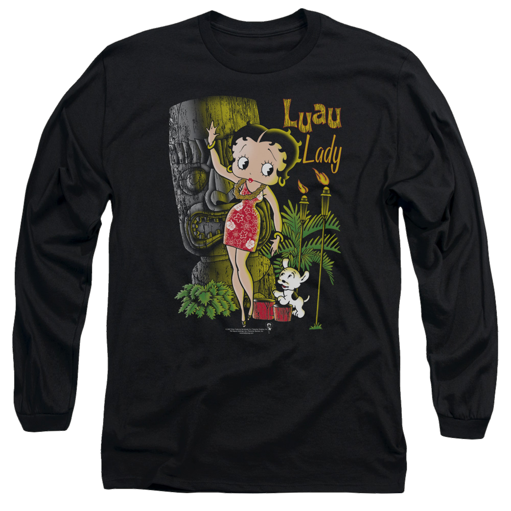 Betty Boop Luau Lady - Men's Long Sleeve T-Shirt Hoodie, Sweatshirt | CiraTrend.com