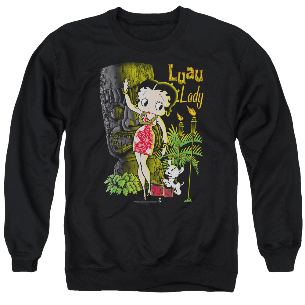 Betty Boop Luau Lady - Men's Crewneck Sweatshirt T-Shirts, Hoodie | CiraTrend.com