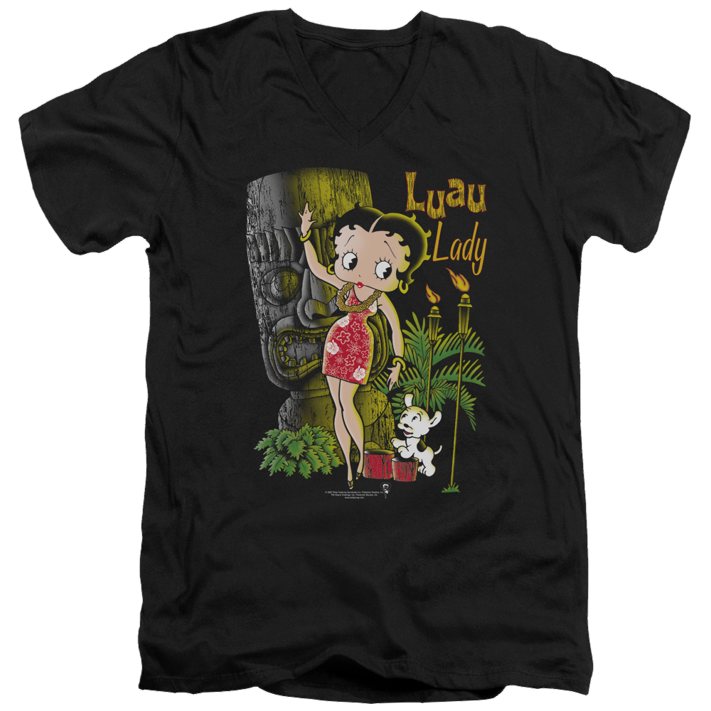Betty Boop Luau Lady - Men's V-Neck T-Shirt Hoodie, Sweatshirt | CiraTrend.com