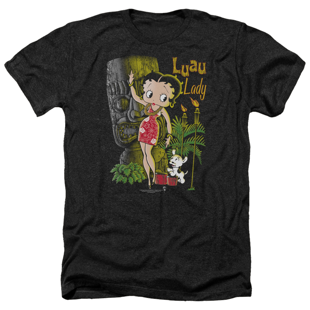 Betty Boop Luau Lady - Men's Heather T-Shirt Hoodie, Sweatshirt | CiraTrend.com