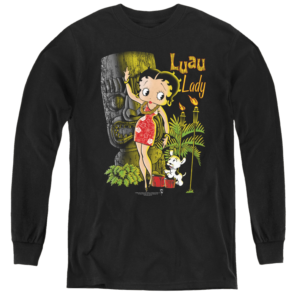 Betty Boop Luau Lady - Youth Long Sleeve T-Shirt Hoodie, Sweatshirt | CiraTrend.com