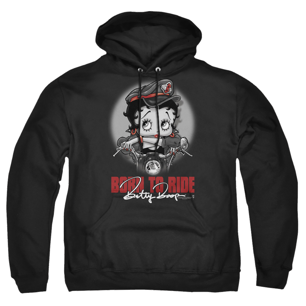 Betty Boop Born To Ride - Pullover Hoodie T-Shirts, Sweatshirt | CiraTrend.com