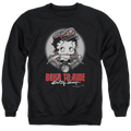 Betty Boop Born To Ride - Men's Crewneck Sweatshirt T-Shirts, Hoodie | CiraTrend.com