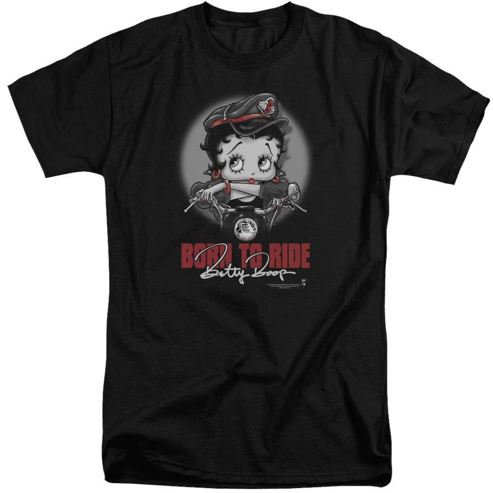 Betty Boop Born To Ride - Men's Tall Fit T-Shirt Hoodie, Sweatshirt | CiraTrend.com