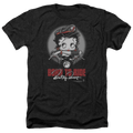 Betty Boop Born To Ride - Men's Heather T-Shirt Hoodie, Sweatshirt | CiraTrend.com