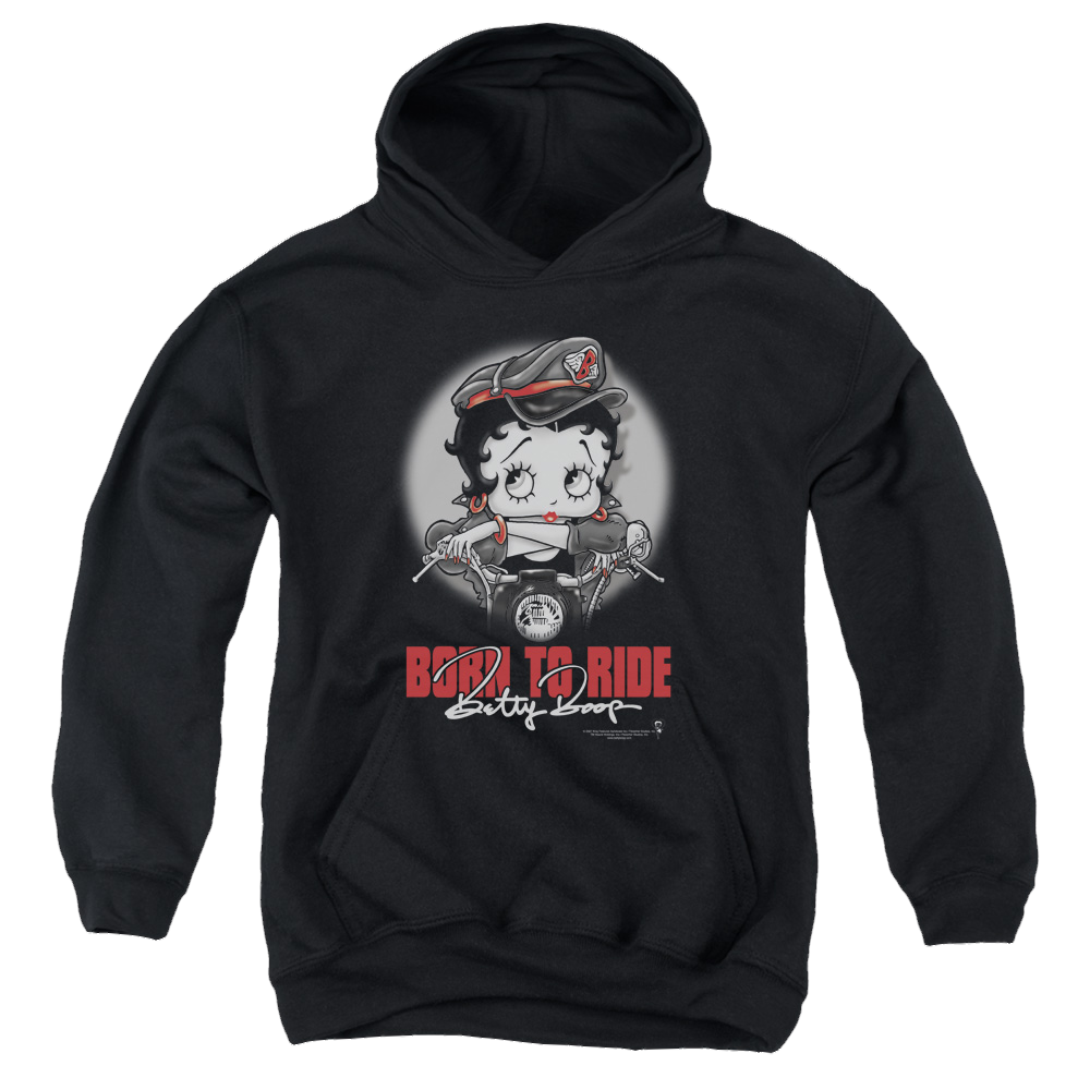 Betty Boop Born To Ride - Youth Hoodie T-Shirts, Sweatshirt | CiraTrend.com