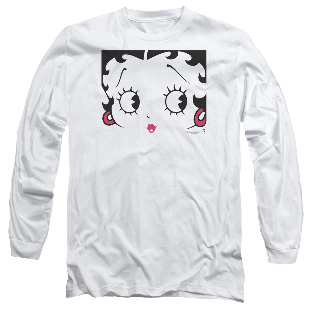 Betty Boop Close Up - Men's Long Sleeve T-Shirt Hoodie, Sweatshirt | CiraTrend.com