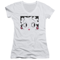 Betty Boop Close Up - Juniors V-Neck T-Shirt Hoodie, Sweatshirt | CiraTrend.com