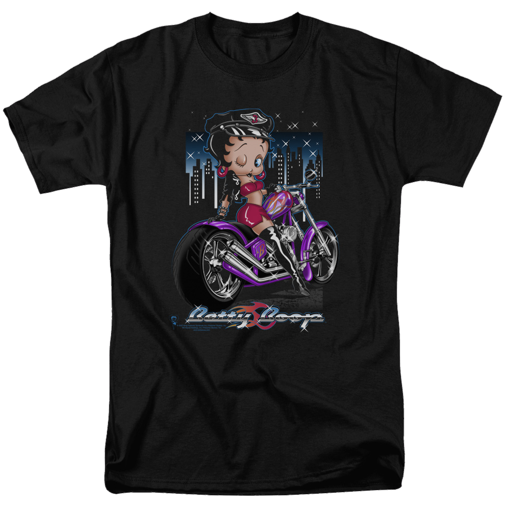 Betty Boop City Chopper - Men's Regular Fit T-Shirt Hoodie, Sweatshirt | CiraTrend.com