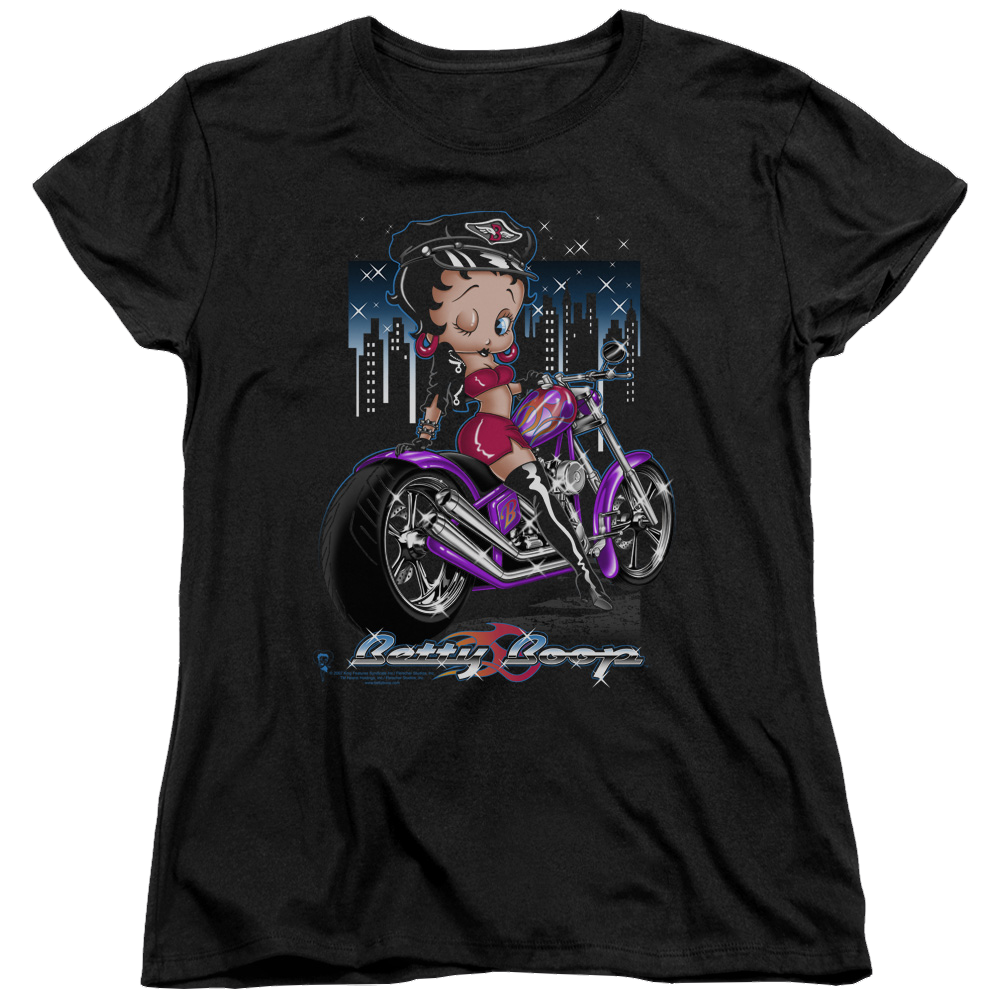 Betty Boop City Chopper - Women's T-Shirt Hoodie, Sweatshirt | CiraTrend.com