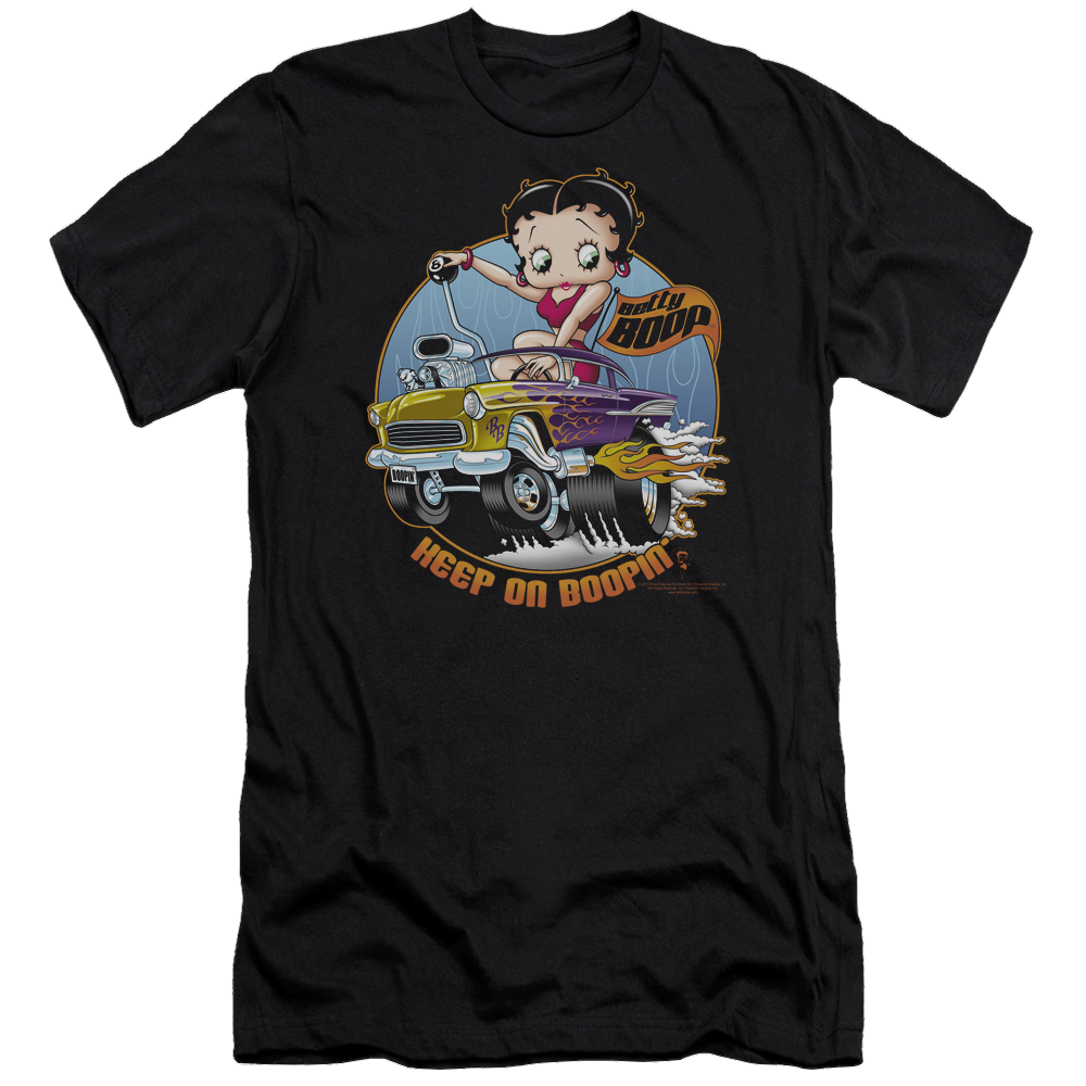 Betty Boop Keep On Boopin - Men's Premium Slim Fit T-Shirt Hoodie, Sweatshirt | CiraTrend.com
