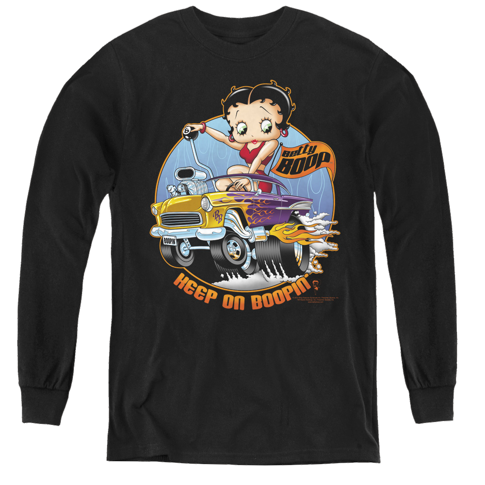 Betty Boop Keep On Boopin - Youth Long Sleeve T-Shirt Hoodie, Sweatshirt | CiraTrend.com