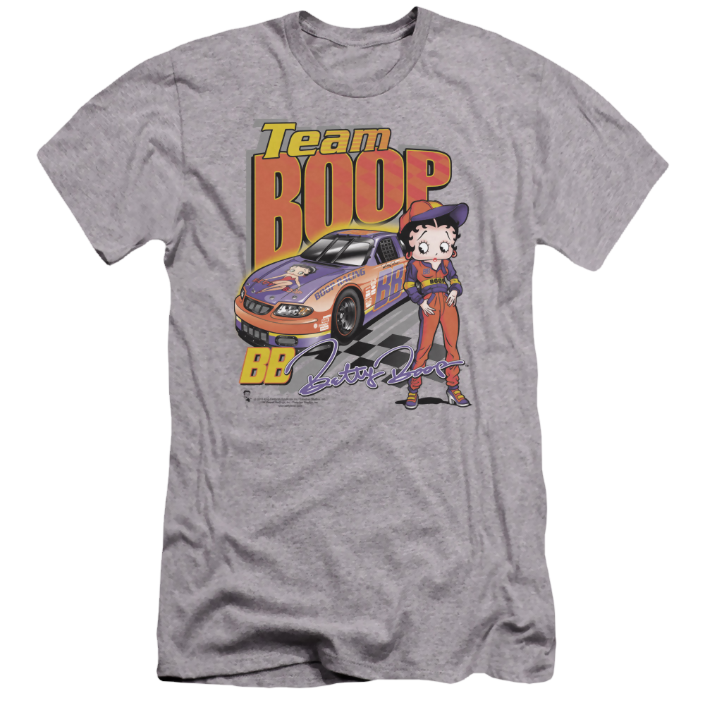 Betty Boop Team Boop - Men's Premium Slim Fit T-Shirt Hoodie, Sweatshirt | CiraTrend.com