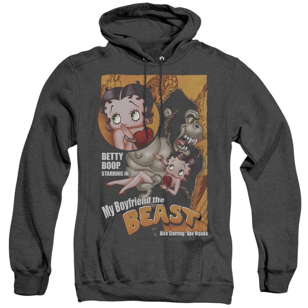 Betty Boop Boyfriend The Beast - Heather Pullover Hoodie T-Shirts, Sweatshirt | CiraTrend.com