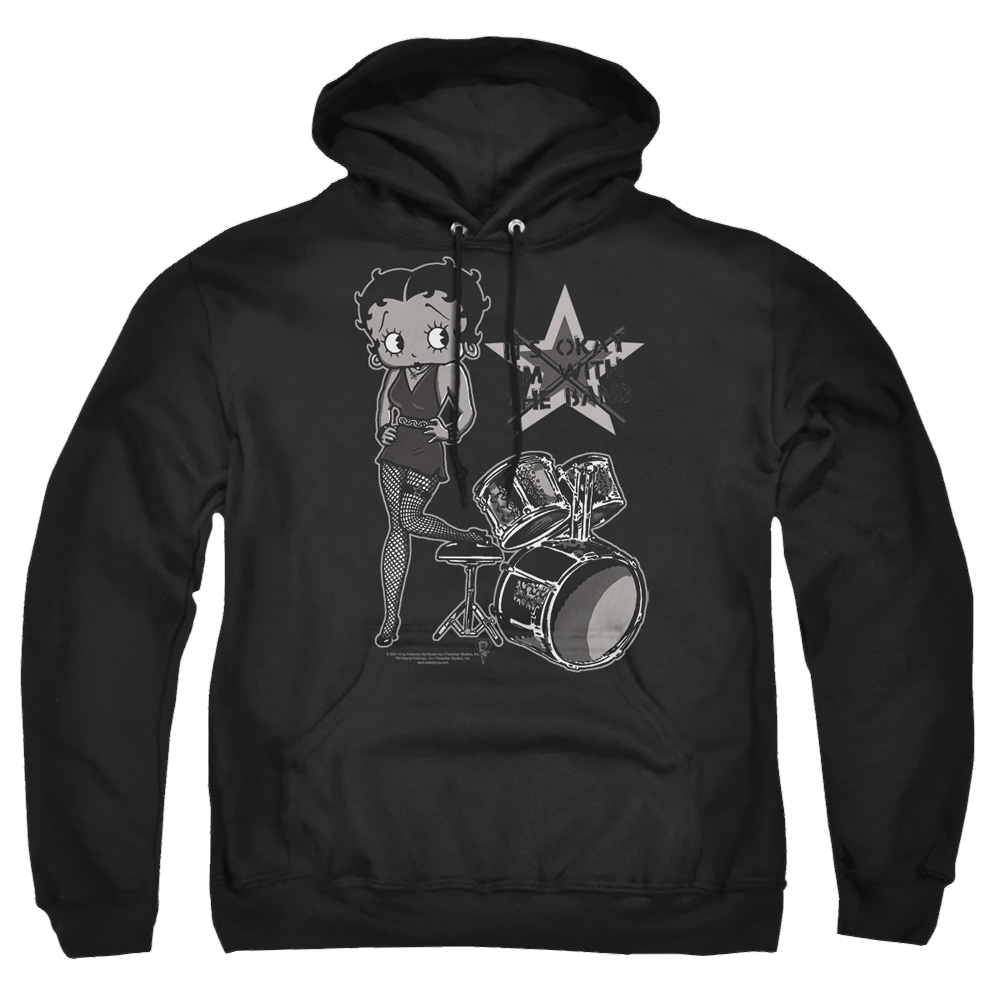 Betty Boop With The Band - Pullover Hoodie T-Shirts, Sweatshirt | CiraTrend.com