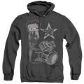 Betty Boop With The Band - Heather Pullover Hoodie T-Shirts, Sweatshirt | CiraTrend.com