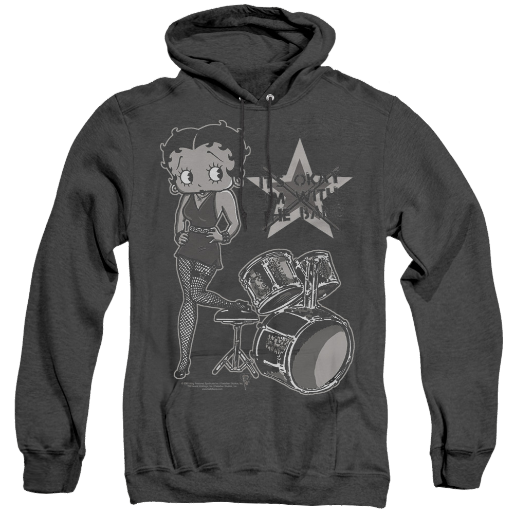 Betty Boop With The Band - Heather Pullover Hoodie T-Shirts, Sweatshirt | CiraTrend.com