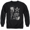 Betty Boop With The Band - Men's Crewneck Sweatshirt T-Shirts, Hoodie | CiraTrend.com