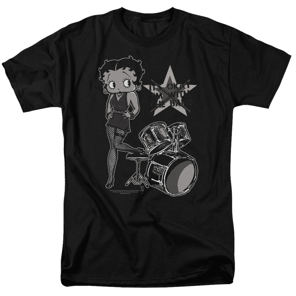 Betty Boop With The Band - Men's Regular Fit T-Shirt Hoodie, Sweatshirt | CiraTrend.com