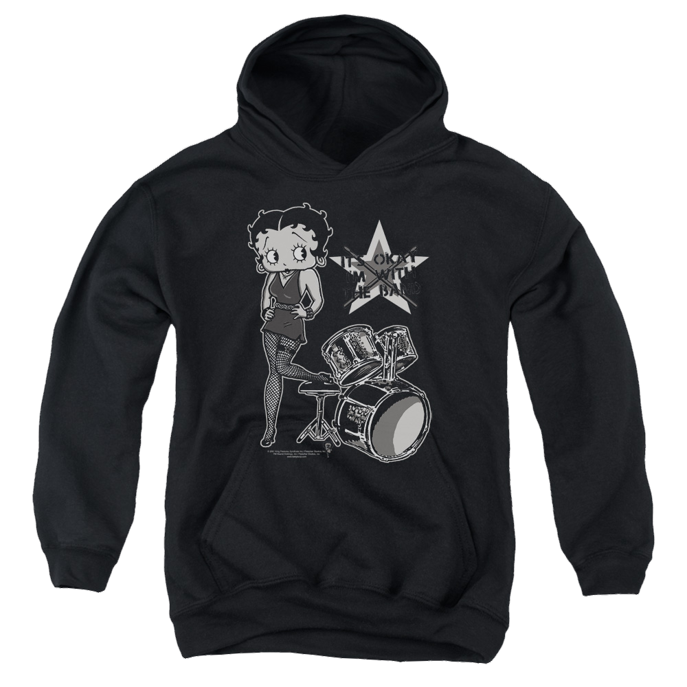 Betty Boop With The Band - Youth Hoodie T-Shirts, Sweatshirt | CiraTrend.com