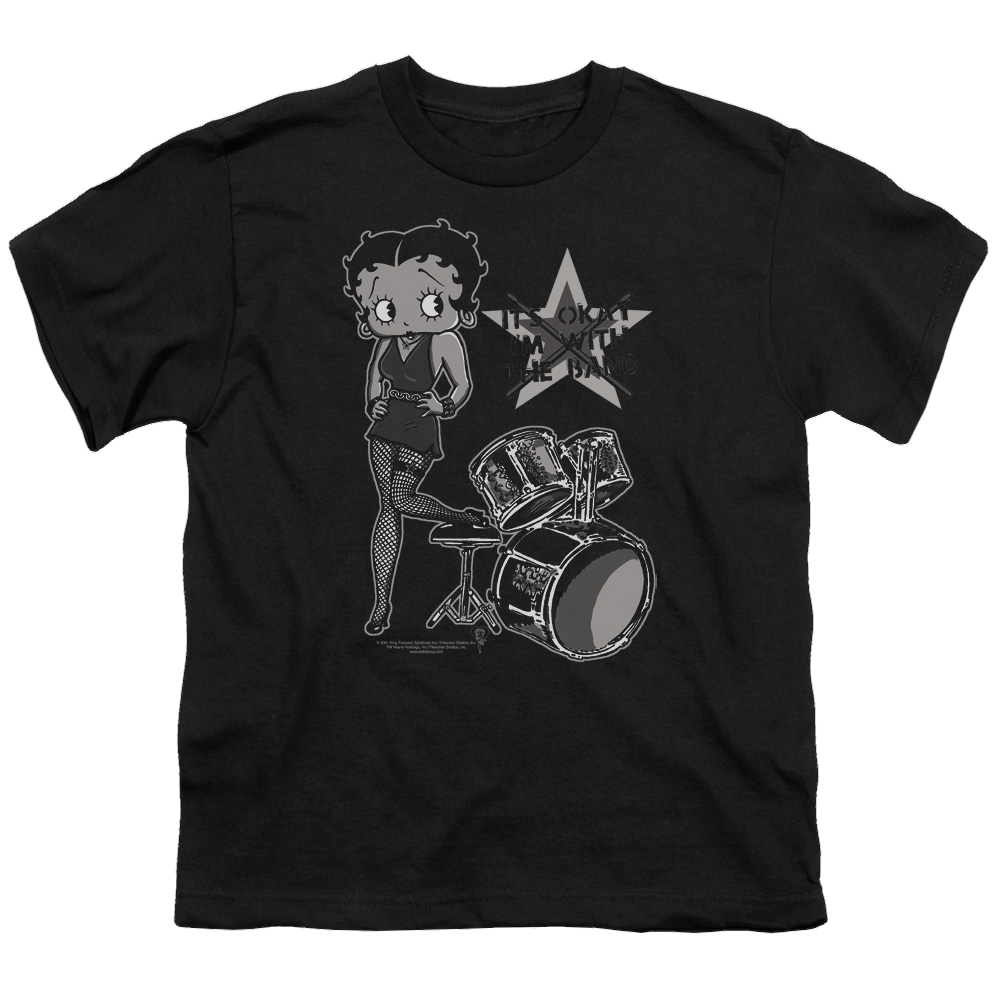Betty Boop With The Band - Youth T-Shirt Hoodie, Sweatshirt | CiraTrend.com