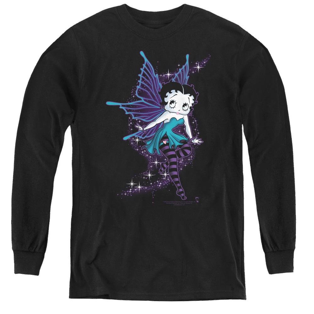 Betty Boop Sparkle Fairy - Youth Long Sleeve T-Shirt Hoodie, Sweatshirt | CiraTrend.com