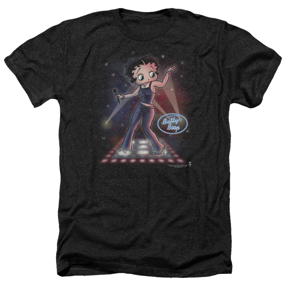 Betty Boop Pop Star - Men's Heather T-Shirt Hoodie, Sweatshirt | CiraTrend.com