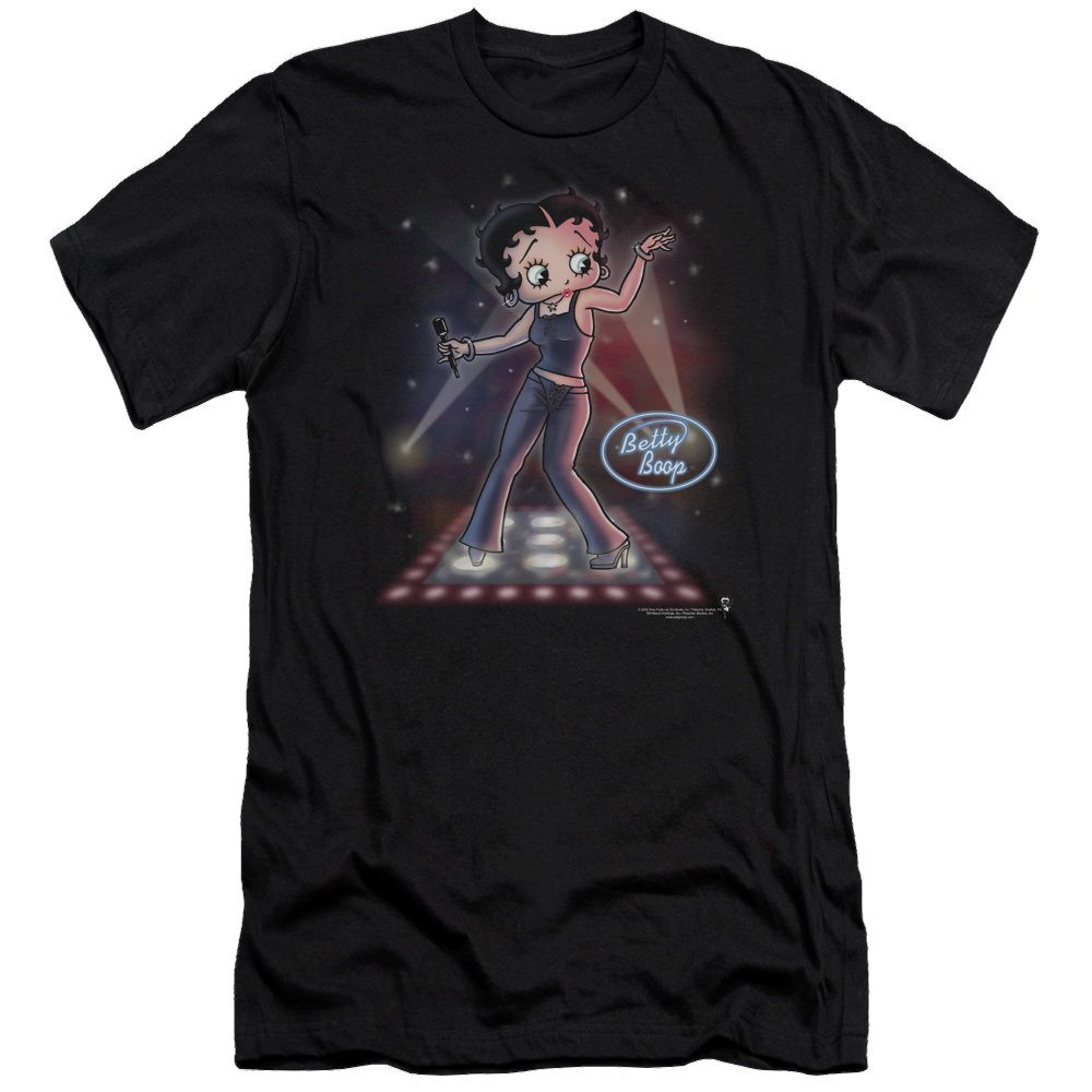 Betty Boop Pop Star - Men's Premium Slim Fit T-Shirt Hoodie, Sweatshirt | CiraTrend.com