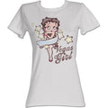Betty Boop Juniors S S Vegas Girl Solid Silver T-Shirts, Hoodie, Sweatshirt