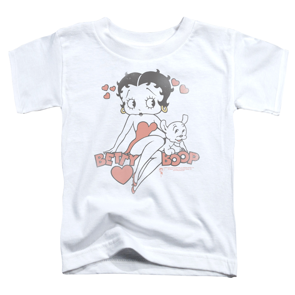 Betty Boop Classic With Pup - Kid's T-Shirt Hoodie, Sweatshirt | CiraTrend.com