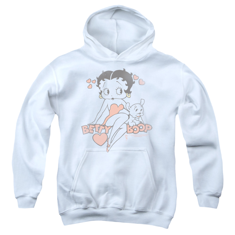 Betty Boop Classic With Pup - Youth Hoodie T-Shirts, Sweatshirt | CiraTrend.com