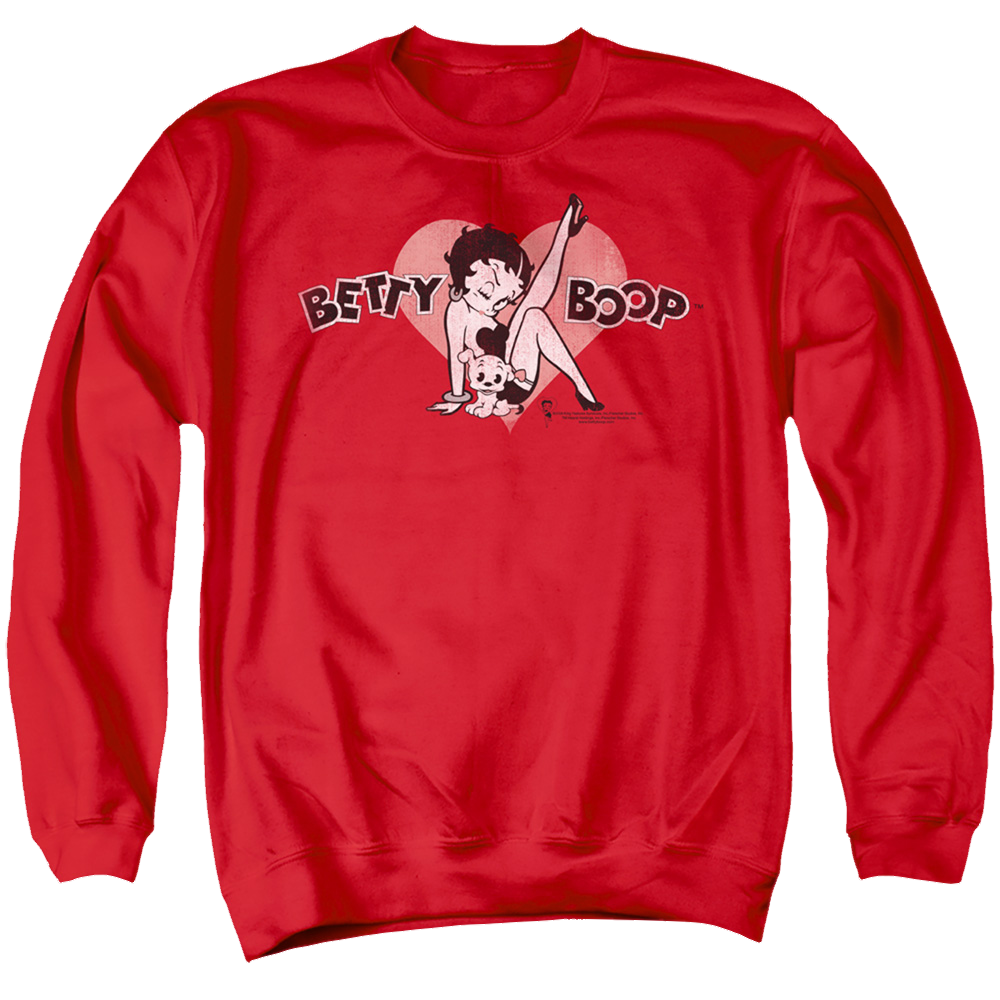Betty Boop Vintage Cutie Pup - Men's Crewneck Sweatshirt T-Shirts, Hoodie | CiraTrend.com