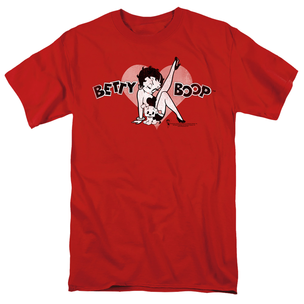 Betty Boop Vintage Cutie Pup - Men's Regular Fit T-Shirt Hoodie, Sweatshirt | CiraTrend.com