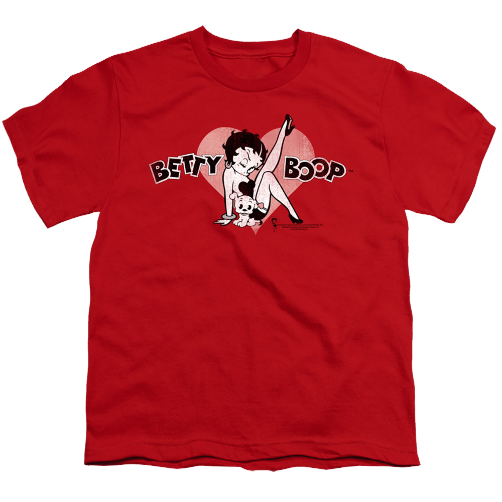 Betty Boop Vintage Cutie Pup - Kid's T-Shirt Hoodie, Sweatshirt | CiraTrend.com