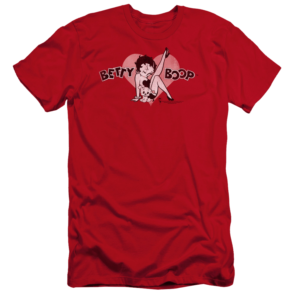 Betty Boop Vintage Cutie Pup - Men's Premium Slim Fit T-Shirt Hoodie, Sweatshirt | CiraTrend.com