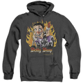 Betty Boop Biker Flames Boop - Heather Pullover Hoodie T-Shirts, Sweatshirt | CiraTrend.com
