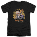 Betty Boop Biker Flames Boop - Men's V-Neck T-Shirt Hoodie, Sweatshirt | CiraTrend.com