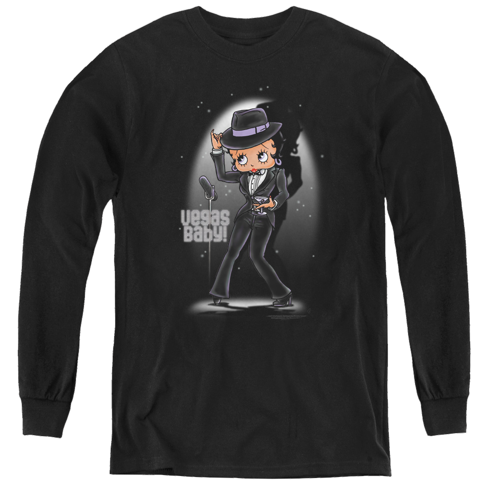 Betty Boop Vegas Baby - Youth Long Sleeve T-Shirt Hoodie, Sweatshirt | CiraTrend.com