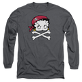 Betty Boop Pirate - Men's Long Sleeve T-Shirt Hoodie, Sweatshirt | CiraTrend.com