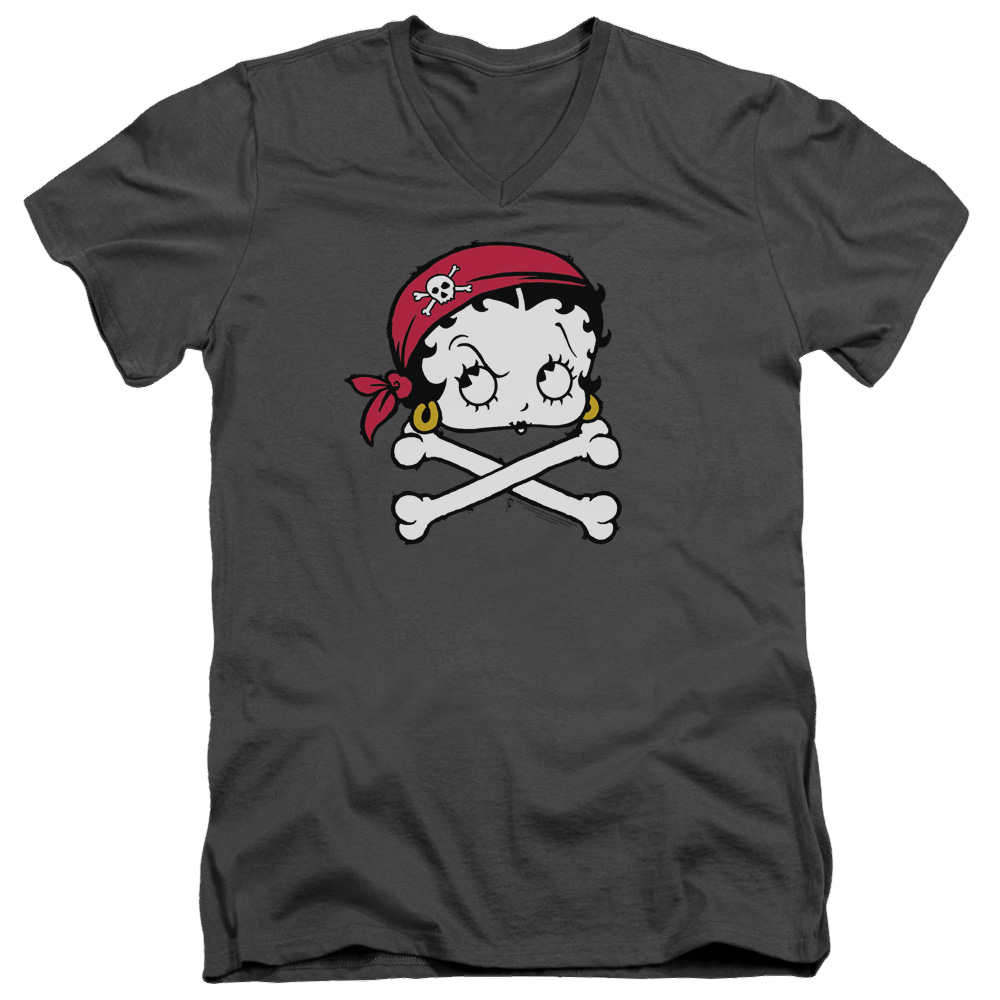 Betty Boop Pirate - Men's V-Neck T-Shirt Hoodie, Sweatshirt | CiraTrend.com