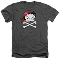 Betty Boop Pirate - Men's Heather T-Shirt Hoodie, Sweatshirt | CiraTrend.com