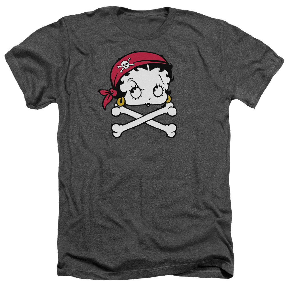 Betty Boop Pirate - Men's Heather T-Shirt Hoodie, Sweatshirt | CiraTrend.com