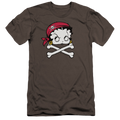 Betty Boop Pirate - Men's Premium Slim Fit T-Shirt Hoodie, Sweatshirt | CiraTrend.com