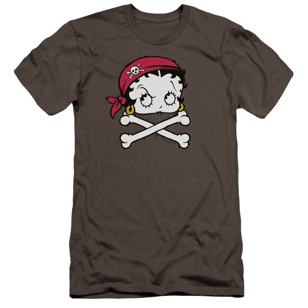 Betty Boop Pirate - Men's Premium Slim Fit T-Shirt Hoodie, Sweatshirt | CiraTrend.com
