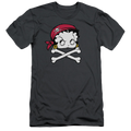 Betty Boop Pirate - Men's Slim Fit T-Shirt Hoodie, Sweatshirt | CiraTrend.com