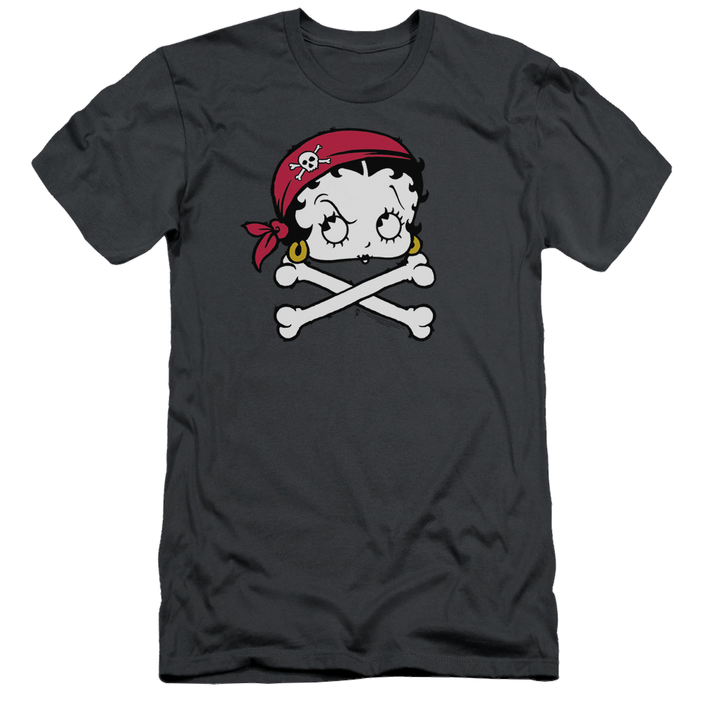 Betty Boop Pirate - Men's Slim Fit T-Shirt Hoodie, Sweatshirt | CiraTrend.com