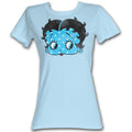 Betty Boop Juniors S S Star Boop Heather Light Blue Heather T-Shirts, Hoodie, Sweatshirt