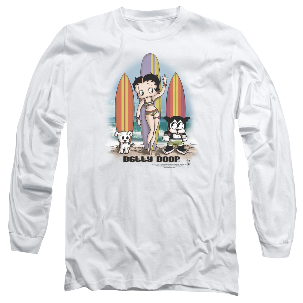 Betty Boop Surfers - Men's Long Sleeve T-Shirt Hoodie, Sweatshirt | CiraTrend.com